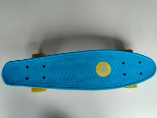 Monopatín Minicruiser Azul y Amarillo