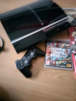 Consola PS3 Negra + 6 Juegos