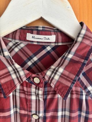 Camisa cuadros Massimo Dutti