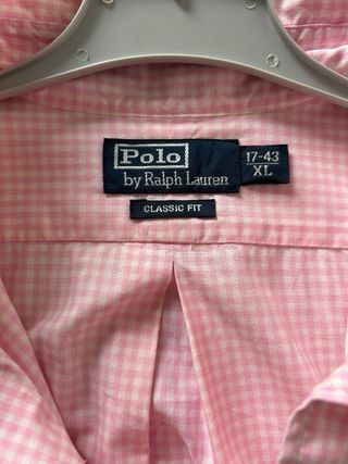 Camisa Polo Ralph Lauren Rosa Cuadros