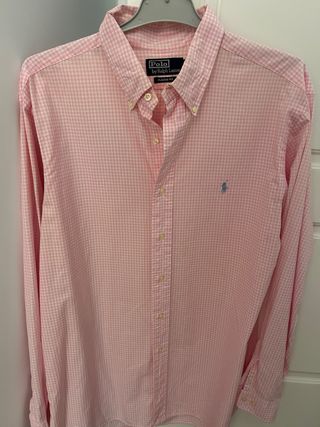 Camisa Polo Ralph Lauren Rosa Cuadros
