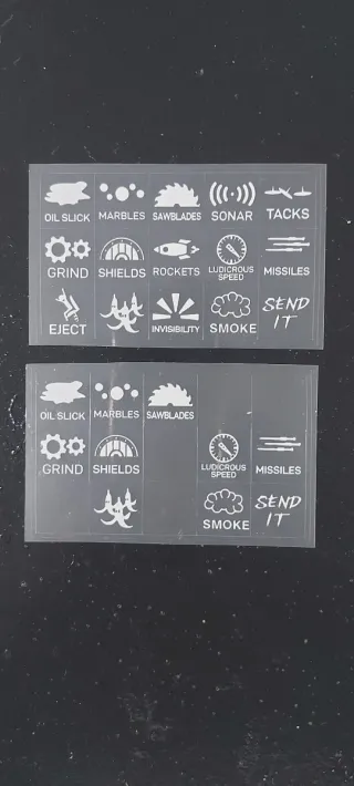 Pegatinas para interior coche - Set 2 Hojas