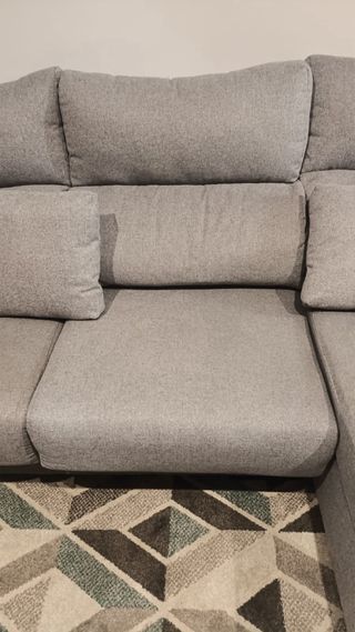Sofá Chaiselongue Gris Tela