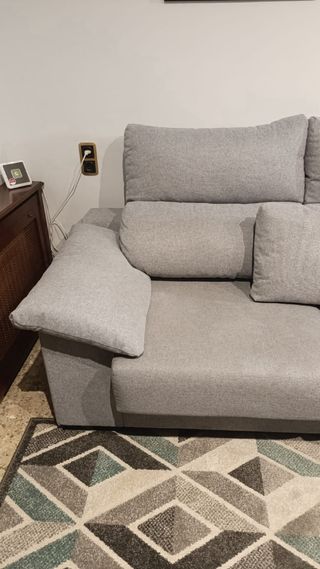 Sofá Chaiselongue Gris Tela