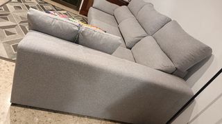 Sofá Chaiselongue Gris Tela