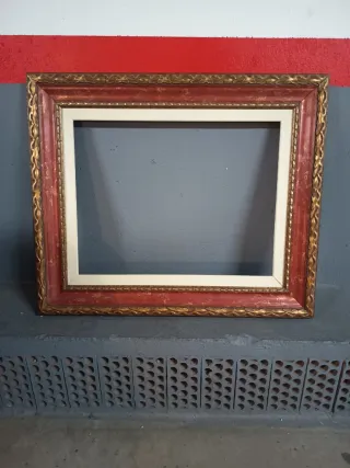 Marco de fotos dorado vintage