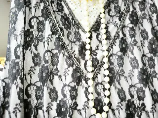 Disfraz Charleston Negro y Blanco Talla Única