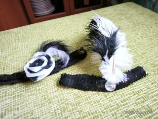 Disfraz Charleston Negro y Blanco Talla Única