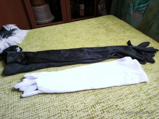 Disfraz Charleston Negro y Blanco Talla Única