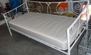 Cama Diván Forja Blanca