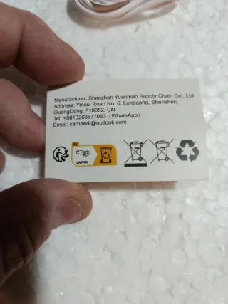 (88)Cable Carga Magnético USB 4 Pines Blanco