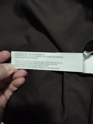 Chaqueta de cuero Zara Talla L Hombre