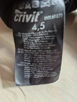 Guantes de esquí para niños negros