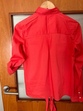 Camisa Nautica Roja Manga Larga