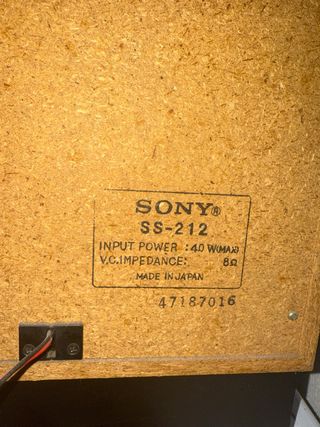 Altavoces Sony Negros y Grises
