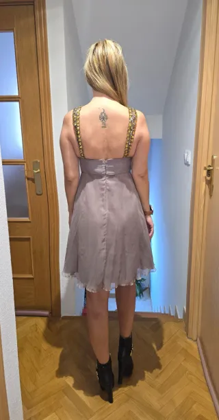 Vestido Aire Barcelona Pedrería Cuello