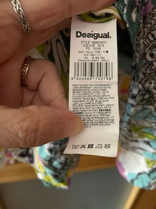 Camisa Desigual Multicolor Talla XXL