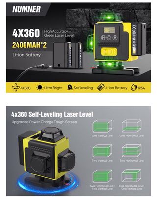 Nivel Láser Autonivelante (Con Trípode)