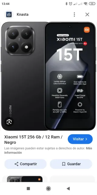 Xiaomi 15T 256GB nero 12G