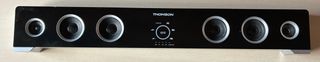 Barra de Sonido Thomson Negra y Plateada 72x11Cm