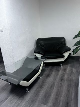 Conjunto Sillón y Mesa Retro