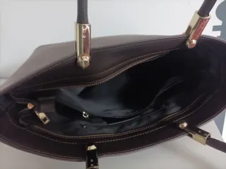 Bolso Piel Italiano Marrón