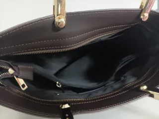 Bolso Piel Italiano Marrón