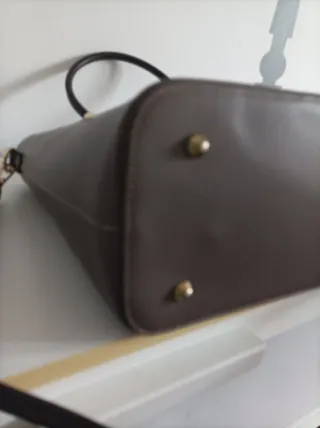 Bolso Piel Italiano Marrón