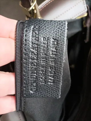 Bolso Piel Italiano Marrón