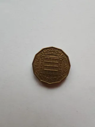 Moneda 3 peniques Gran Bretaña 1967