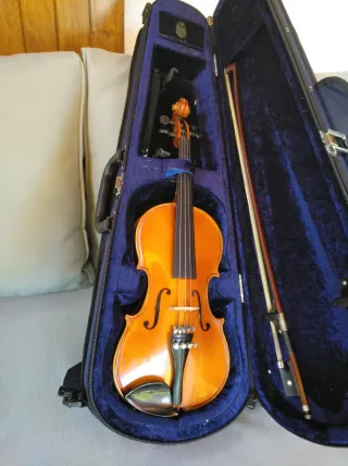 Violín 1/8 con arco, funda y almohadilla