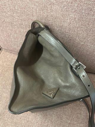 Bolso Prada Gris Piel