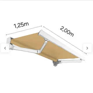 Toldo brazos extensibles beige