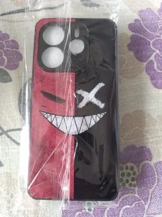 Funda móvil diseño cara sonriente