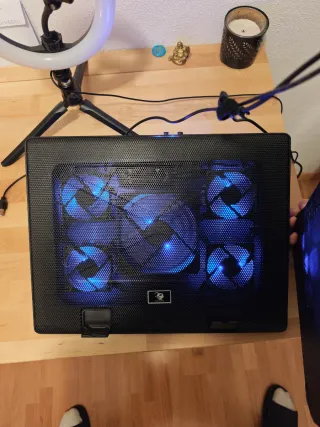 Base Refrigeración Portátil PC Ventiladores LED