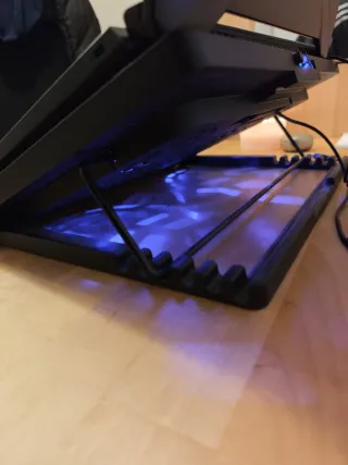 Base Refrigeración Portátil PC Ventiladores LED