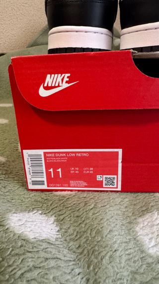 Zapatillas Nike Dunk Low Black White