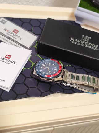 Reloj Naviforce Hombre Azul y Plateado