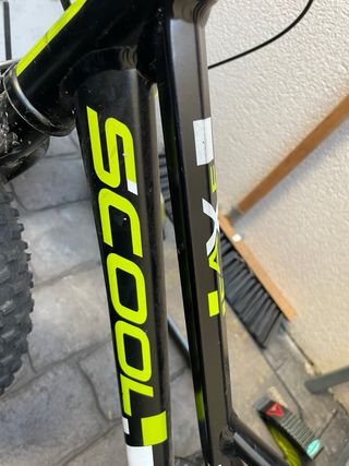 Bici S'Cool faXe 16 Negra y Amarilla