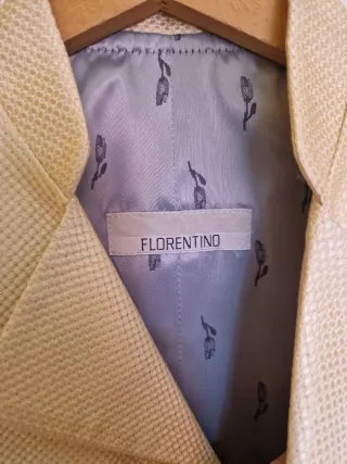 Chaleco de vestir Florentino beige/dorado