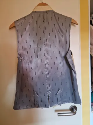 Chaleco de vestir Florentino beige/dorado