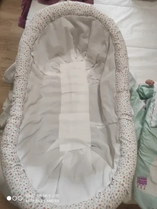 Capazo muñecas mimbre con funda