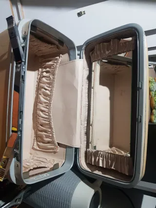 Neceser Sansonite Beige y Gris