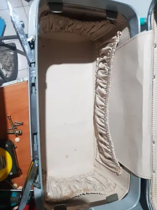 Neceser Sansonite Beige y Gris