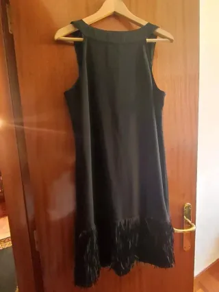 Vestido Fiesta Promod Flecos y Abalorios Talla XL