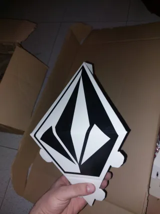 Volcom Caja Decorativa Diamante Blanco Negro