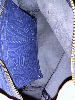 Bolso Bimba y Lola Azul con Detalle Dorado