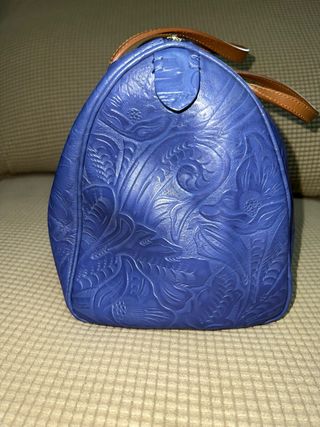 Bolso Bimba y Lola Azul con Detalle Dorado
