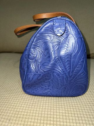 Bolso Bimba y Lola Azul con Detalle Dorado