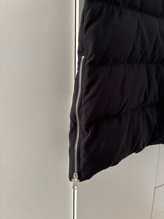 Chaleco largo acolchado negro